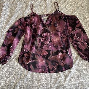 Wet Seal Cold Shoulder Floral Dress Top S